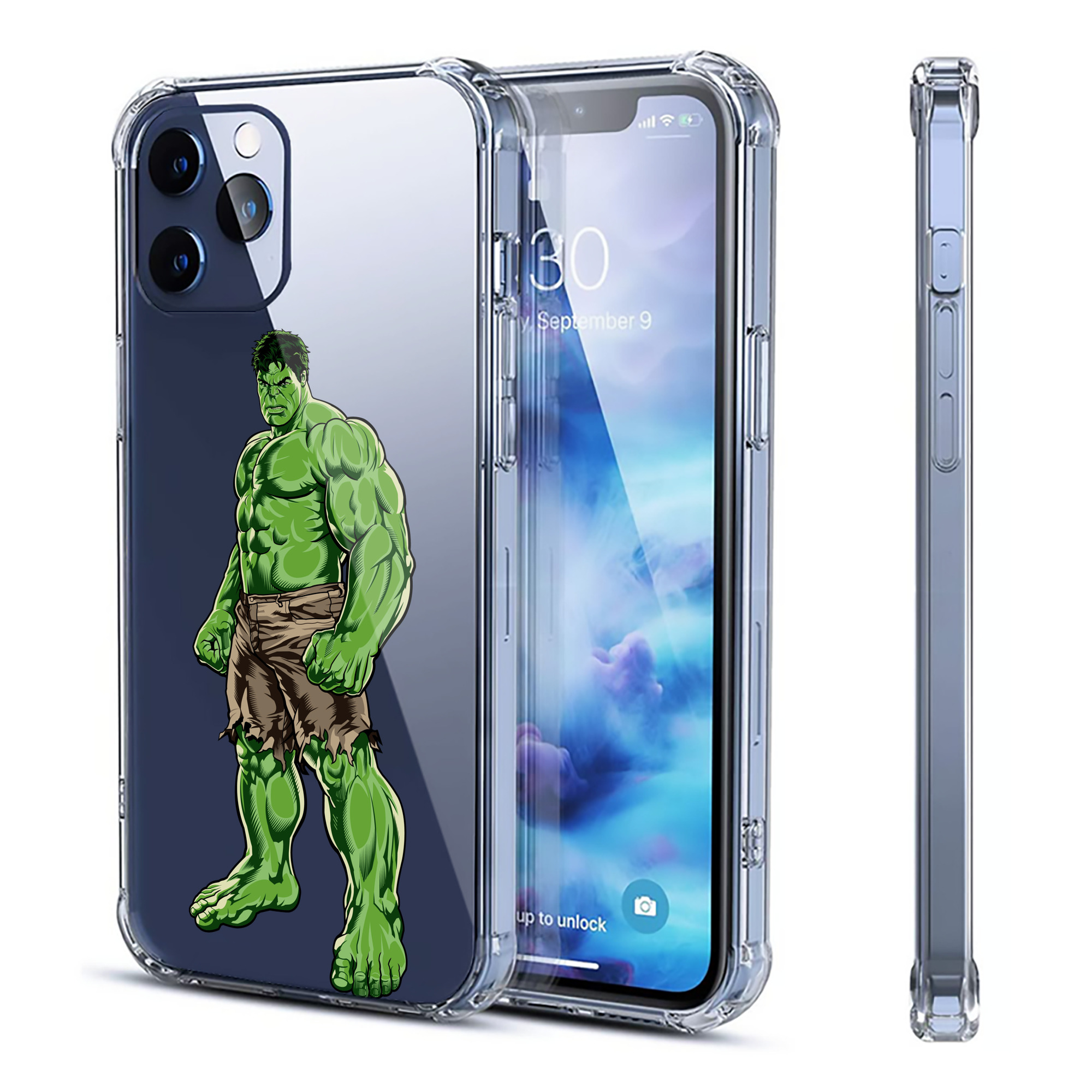 （画像用） アベンジャーズ The Avengers 【iPhone 12シリーズ対応】透明スマホケース（クリアソフトケース）